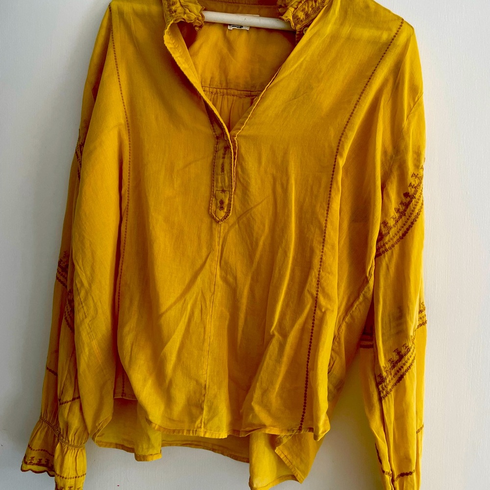 Isabel Marant Cotton Bohemian Top. Estimated Sz 40